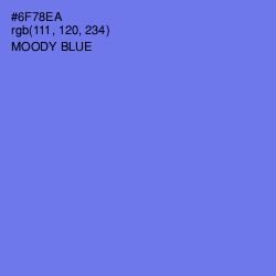 #6F78EA - Moody Blue Color Image
