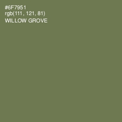 #6F7951 - Willow Grove Color Image