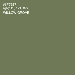 #6F7957 - Willow Grove Color Image