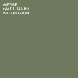 #6F795E - Willow Grove Color Image