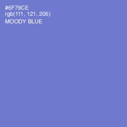 #6F79CE - Moody Blue Color Image