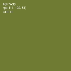 #6F7A33 - Crete Color Image