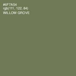 #6F7A54 - Willow Grove Color Image