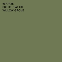 #6F7A55 - Willow Grove Color Image