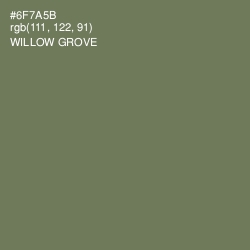 #6F7A5B - Willow Grove Color Image