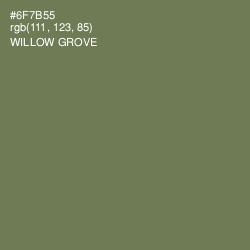#6F7B55 - Willow Grove Color Image