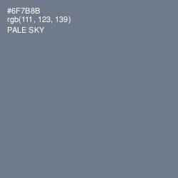 #6F7B8B - Pale Sky Color Image