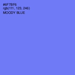 #6F7BF6 - Moody Blue Color Image