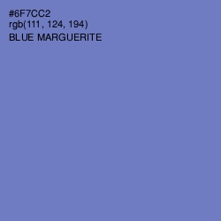 #6F7CC2 - Blue Marguerite Color Image