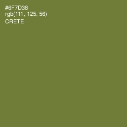 #6F7D38 - Crete Color Image