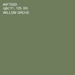 #6F7D5D - Willow Grove Color Image