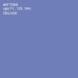 #6F7DB8 - Deluge Color Image