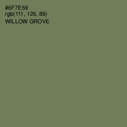 #6F7E59 - Willow Grove Color Image