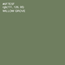 #6F7E5F - Willow Grove Color Image