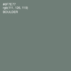 #6F7E77 - Boulder Color Image