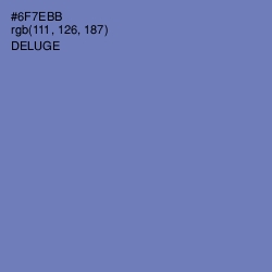 #6F7EBB - Deluge Color Image