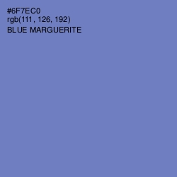 #6F7EC0 - Blue Marguerite Color Image