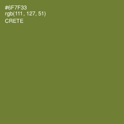 #6F7F33 - Crete Color Image