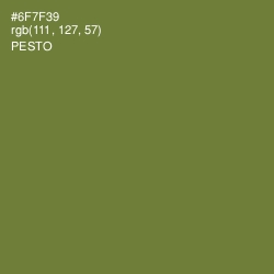 #6F7F39 - Pesto Color Image