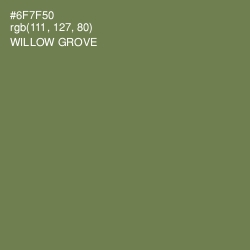 #6F7F50 - Willow Grove Color Image