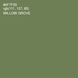 #6F7F55 - Willow Grove Color Image