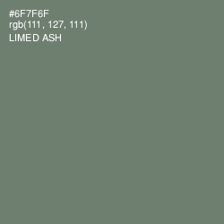 #6F7F6F - Limed Ash Color Image