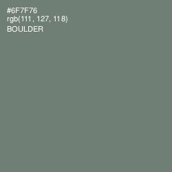 #6F7F76 - Boulder Color Image