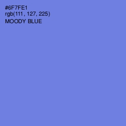 #6F7FE1 - Moody Blue Color Image