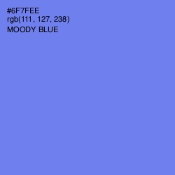 #6F7FEE - Moody Blue Color Image