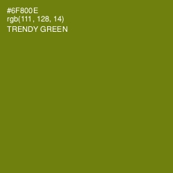 #6F800E - Trendy Green Color Image