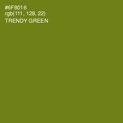 #6F8016 - Trendy Green Color Image