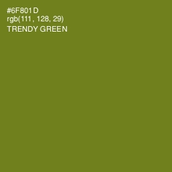 #6F801D - Trendy Green Color Image