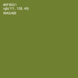 #6F8031 - Wasabi Color Image