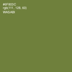 #6F803C - Wasabi Color Image