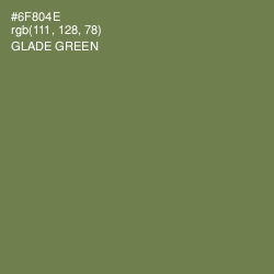 #6F804E - Glade Green Color Image