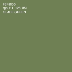 #6F8055 - Glade Green Color Image