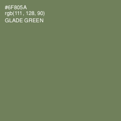 #6F805A - Glade Green Color Image