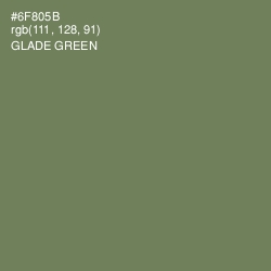 #6F805B - Glade Green Color Image