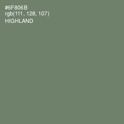 #6F806B - Highland Color Image