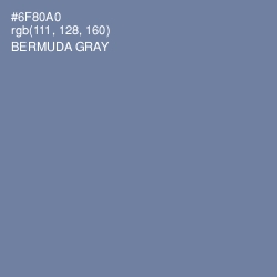 #6F80A0 - Bermuda Gray Color Image