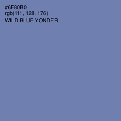 #6F80B0 - Wild Blue Yonder Color Image