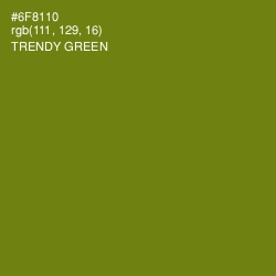 #6F8110 - Trendy Green Color Image