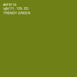 #6F8116 - Trendy Green Color Image