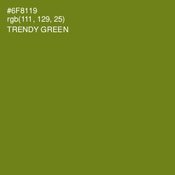 #6F8119 - Trendy Green Color Image