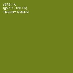 #6F811A - Trendy Green Color Image