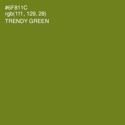 #6F811C - Trendy Green Color Image