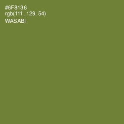 #6F8136 - Wasabi Color Image