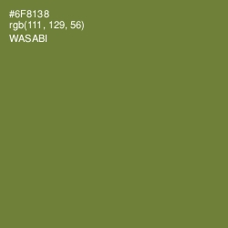 #6F8138 - Wasabi Color Image