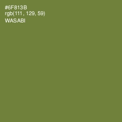 #6F813B - Wasabi Color Image