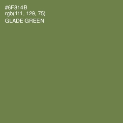 #6F814B - Glade Green Color Image